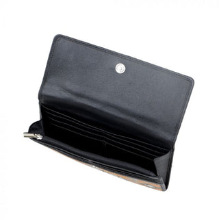 Orange and Grey Striped Wallet - Bray and Em Boutique