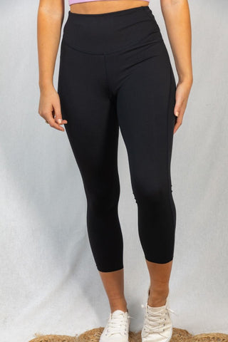 Capri Raw Edge Leggings