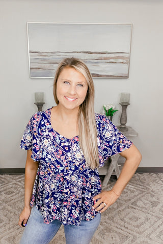 Paisley Passion Top - Bray and Em Boutique