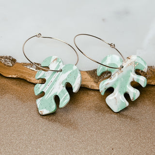 Palm Hoop Earrings - Bray and Em Boutique