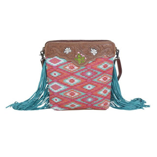 Pantone Pink Hand - Tooled Bag - Bray and Em Boutique
