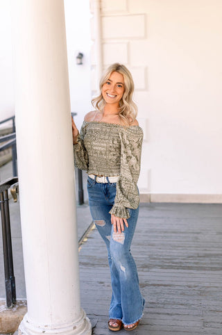 Patchwork Print Top - Bray and Em Boutique