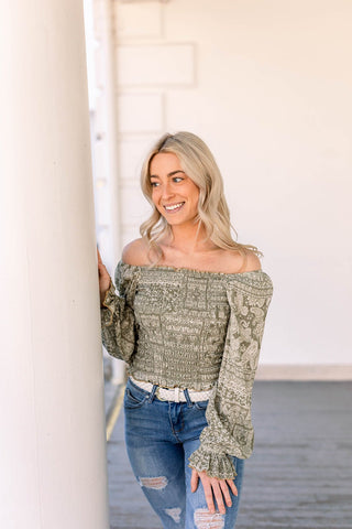 Patchwork Print Top - Bray and Em Boutique