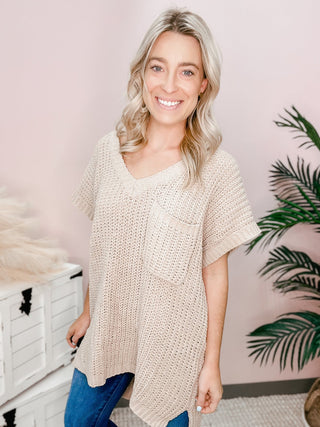 POL: High - Low Sweater - Bray and Em Boutique