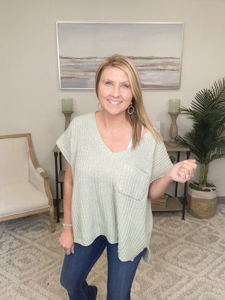 POL: High - Low Sweater - Bray and Em Boutique