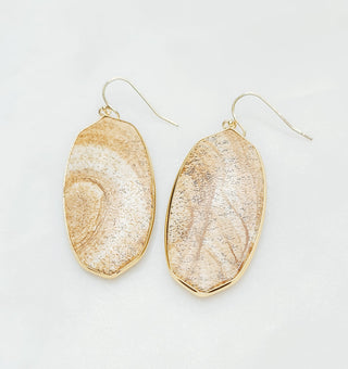 Precious Flat Stone Earrings - Bray and Em Boutique