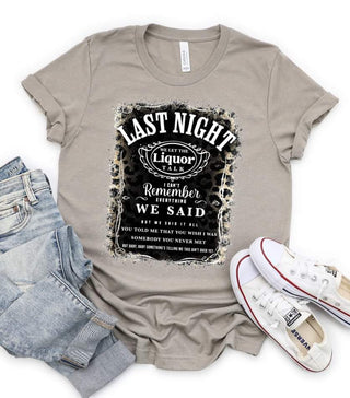 PREORDER: Last Night Graphic Tee - Bray and Em Boutique