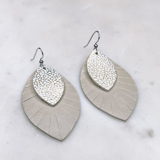 Print Layered Large Earrings - Bray and Em Boutique