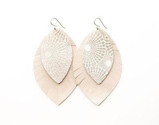 Print Layered Large Earrings - Bray and Em Boutique