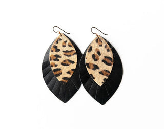 Print Layered Large Earrings - Bray and Em Boutique