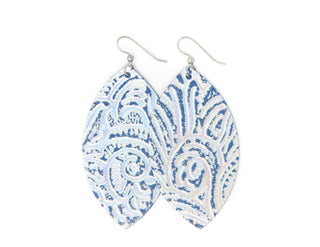 Print Leather Earrings - Small - Bray and Em Boutique