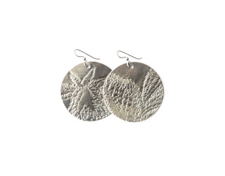 Round Leather Earrings