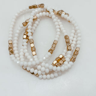 Razzle Dazzle Beaded Bracelet (Set of 5) - Bray and Em Boutique