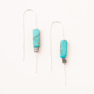 Rectangle Stone Earrings