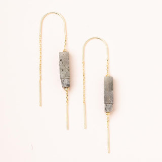 Rectangle Stone Earrings