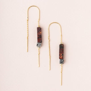 Rectangle Stone Earrings