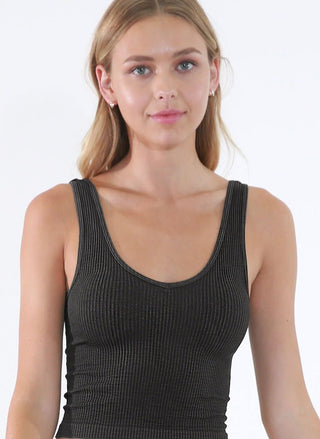 Reversible Vintage Crop Top - Bray and Em Boutique