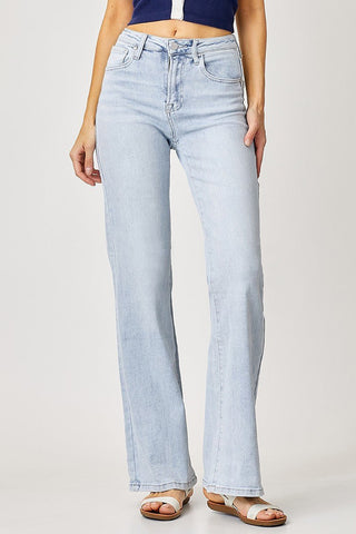 Risen High Rise 90's Wide Leg Jeans - Bray and Em Boutique