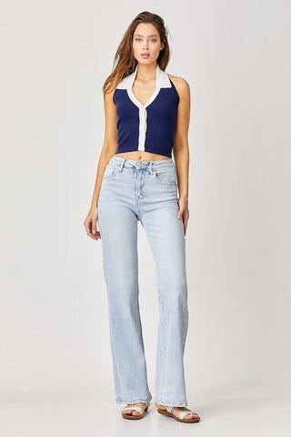 Risen High Rise 90's Wide Leg Jeans - Bray and Em Boutique