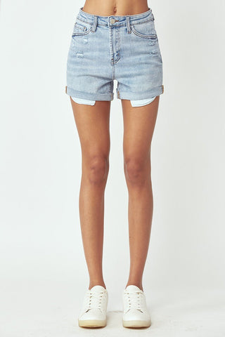 Risen HR Rolled Up Shorts - Bray and Em Boutique