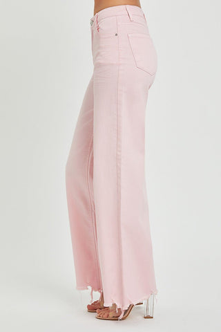 Risen HR Wide Leg Color Jeans - Bray and Em Boutique