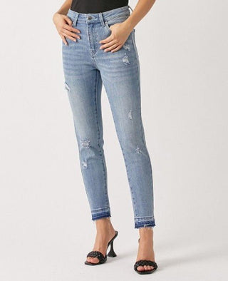 Risen Shadow Hem Skinny - Bray and Em Boutique