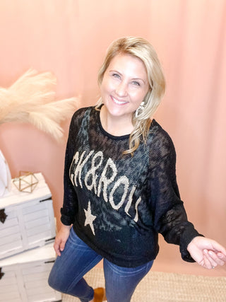 Rock & Roll Sweater - Bray and Em Boutique