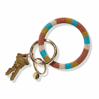 Seed Bead Key Ring- Rainbow Collection