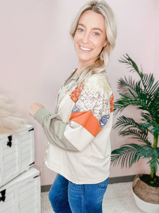 Sage Block Party Pullover - Bray and Em Boutique