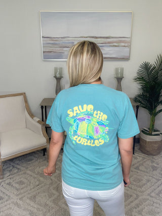 Save the Turtles Graphic Tee - Bray and Em Boutique