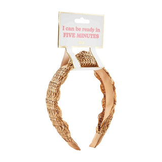 Scalloped Straw Headband - Bray and Em Boutique