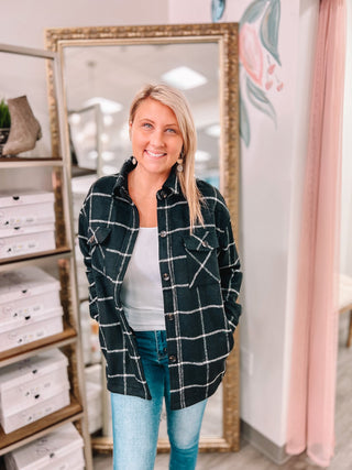 Sealed The Deal Shacket - Bray and Em Boutique