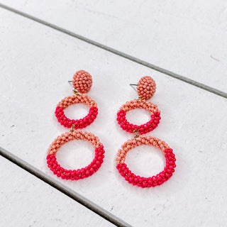 Seed Bead Double Earrings - Bray and Em Boutique