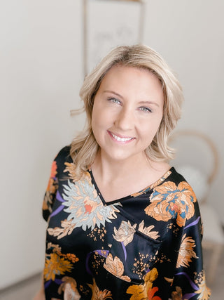 Shimmering Flowers Satin Top - Bray and Em Boutique