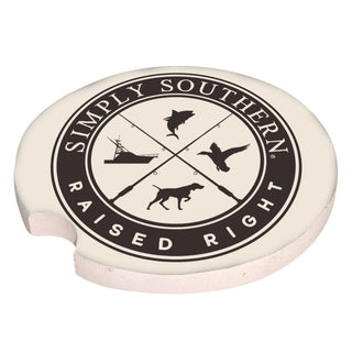 Simply Southern Men's Water Absorbent Car Coasters - Bray and Em Boutique