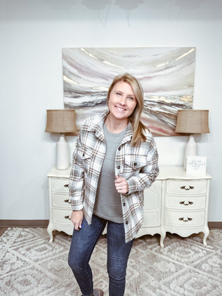 Springtime Shacket - Bray and Em Boutique