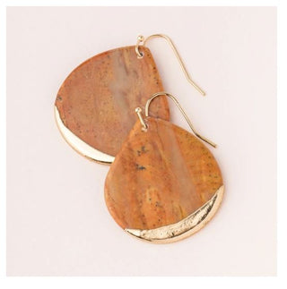 Stone Dipped Teardrop Earrings - Bray and Em Boutique