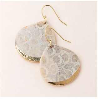 Stone Dipped Teardrop Earrings - Bray and Em Boutique