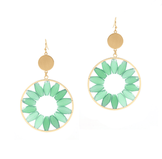 Stone Flower Earrings - Bray and Em Boutique
