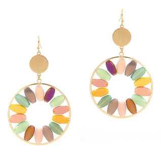 Stone Flower Earrings - Bray and Em Boutique