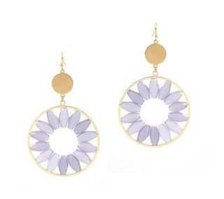 Stone Flower Earrings - Bray and Em Boutique