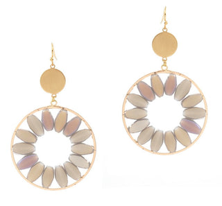 Stone Flower Earrings - Bray and Em Boutique