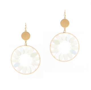 Stone Flower Earrings - Bray and Em Boutique