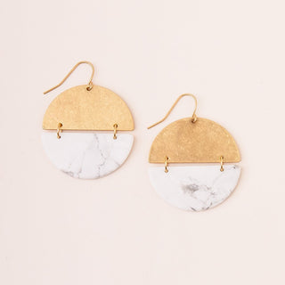 Stone Full Moon Earrings - Bray and Em Boutique