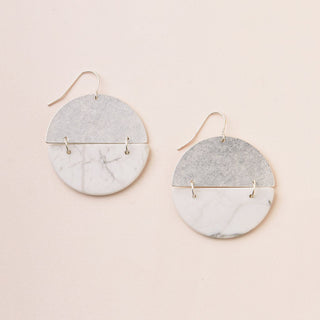 Stone Full Moon Earrings - Bray and Em Boutique