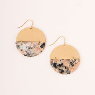Stone Full Moon Earrings - Bray and Em Boutique