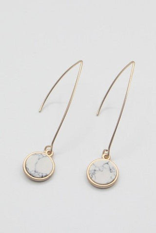Stone Hook Earrings - Bray and Em Boutique