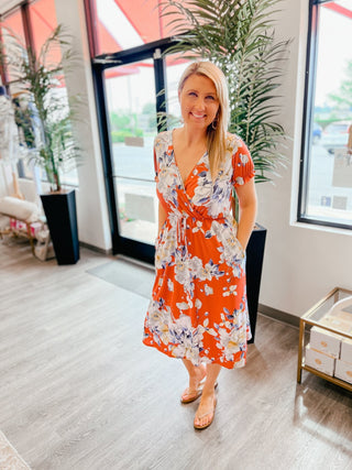 Sun Gazer Orange Maxi Dress - Bray and Em Boutique