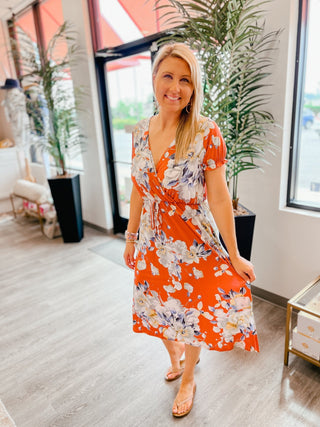 Sun Gazer Orange Maxi Dress - Bray and Em Boutique