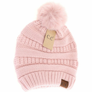 Super Soft Matching Fur Pom Beanie - Bray and Em Boutique